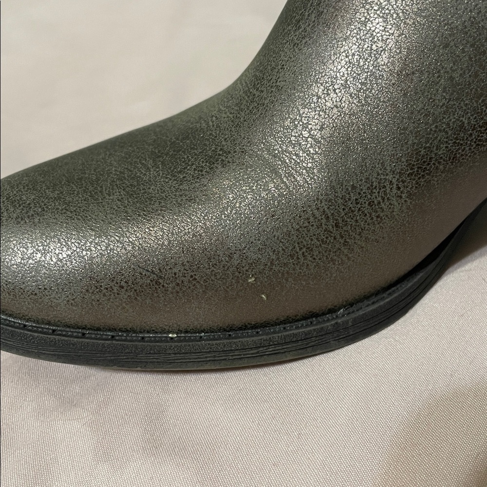 Frye Daxx Stacked Heel Cowboy Boots Platinum Western Brown Women's 7.5 - Picture 10 of 10